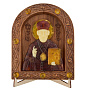 Икона янтарная "Николай Чудотворец" 13х16 см, фотография 1. Интернет-магазин ЛАВКА ПОДАРКОВ