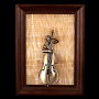 Панно на камне "Контрабасист" 18 х 24,5 см, фотография 3. Интернет-магазин ЛАВКА ПОДАРКОВ