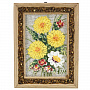 Панно в янтарной раме "Букет цветов" 12,5х16,5 см, фотография 3. Интернет-магазин ЛАВКА ПОДАРКОВ