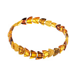 100370/35-4,7 Янтарь натуральный Браслет ч/з бисер