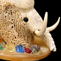 Скульптура из кости "Мамонт" (кость кита, селенит), фотография 6. Интернет-магазин ЛАВКА ПОДАРКОВ
