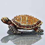 0023735 Традиции ФАБЕРЖЕ Сувенир-ШКАТУЛКА "МОРСКАЯ ЧЕРЕПАХА" В13-18