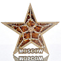 Магнит сувенирный "Звезда. Moscow", фотография 2. Интернет-магазин ЛАВКА ПОДАРКОВ