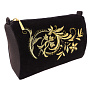 Косметичка "Узоры". Черная с вышивкой, фотография 1. Интернет-магазин ЛАВКА ПОДАРКОВ
