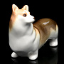 Фарфоровая статуэтка "Корги". ЛФЗ, фотография 1. Интернет-магазин ЛАВКА ПОДАРКОВ