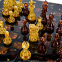 Шахматы с фигурами из янтаря "Классические" 32х32 см, фотография 4. Интернет-магазин ЛАВКА ПОДАРКОВ