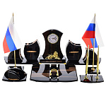 0062145 Обсидиан Набор "Лев" черный  с 2-мя ручками, 7 предметов