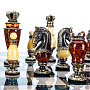 Шахматы с янтарными фигурами "Рыцарский турнир" 48х48 см, фотография 7. Интернет-магазин ЛАВКА ПОДАРКОВ
