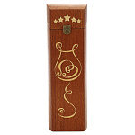 0065013 Нат.дерево ТУБУС ДЛЯ ВИНА кр.дерево, клен,инкрустация