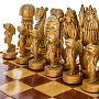 Эксклюзивные большие деревянные шахматы ручной работы "Море" 100х100 см, фотография 1. Интернет-магазин ЛАВКА ПОДАРКОВ