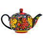Чайник заварочный 0,5 л "Ягодки". Хохлома, фотография 3. Интернет-магазин ЛАВКА ПОДАРКОВ