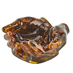 Блюдо для мелочи из янтаря "Ладони"