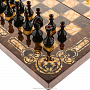 Шахматы с инкрустацией и фигурами из янтаря "Арабески-Марин" 56х56 см, фотография 8. Интернет-магазин ЛАВКА ПОДАРКОВ