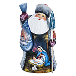 0011136 Скульптура из дерева "Дед Мороз" рождество 21 см