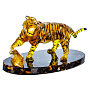 Скульптура из янтаря "Тигр с камнем", фотография 1. Интернет-магазин ЛАВКА ПОДАРКОВ