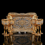  Златоуст НАБОР ПИТЕЙНЫЙ  (блюдо с ручкам, 6 рюмок)