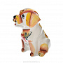 Фарфоровая статуэтка "Собака барбос". Гжель, фотография 5. Интернет-магазин ЛАВКА ПОДАРКОВ