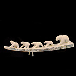  Кость моржа Композиция "СЕМЬЯ МЕДВЕДЕЙ" 