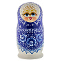 Матрешка "Зимние узоры" 5 мест, фотография 2. Интернет-магазин ЛАВКА ПОДАРКОВ