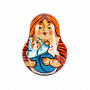 Деревянная матрешка-неваляшка "Русская мадонна", фотография 4. Интернет-магазин ЛАВКА ПОДАРКОВ