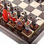 Шахматный ларец с оловянными фигурами "Ледовое Побоище" 37х37см, фотография 3. Интернет-магазин ЛАВКА ПОДАРКОВ