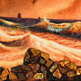 Картина янтарная "Маяк" 60х80 см, фотография 4. Интернет-магазин ЛАВКА ПОДАРКОВ