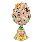 200081/РС-1808-04 Традиции ФАБЕРЖЕ ЯЙЦО-ШКАТУЛКА ЦВЕТЫ ЯБЛОНИ