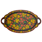 00287221 Хохлома ПОДНОС овал 50*30см