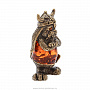 Бронзовая статуэтка с янтарем "Кролик викинг", фотография 2. Интернет-магазин ЛАВКА ПОДАРКОВ