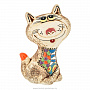 Керамическая статуэтка "Кот Моня", фотография 1. Интернет-магазин ЛАВКА ПОДАРКОВ