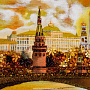 Картина янтарная "Москва. Вид на Кремль с Москва-реки" 99х79 см, фотография 3. Интернет-магазин ЛАВКА ПОДАРКОВ