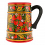Пивная кружка "Клубника". Хохлома, фотография 3. Интернет-магазин ЛАВКА ПОДАРКОВ