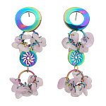 Серьги "Равновесие". Кунцит