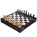 Шахматный ларец с деревянными фигурами