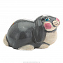 Керамическая статуэтка "Серый кролик", фотография 2. Интернет-магазин ЛАВКА ПОДАРКОВ