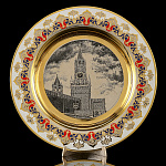 Декоративная тарелка "Спасская башня". Златоуст