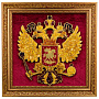 Панно из янтаря "Герб РФ" 47,5х47,5 см, фотография 4. Интернет-магазин ЛАВКА ПОДАРКОВ