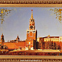 Картина янтарная "Спасская башня" , фотография 1. Интернет-магазин ЛАВКА ПОДАРКОВ