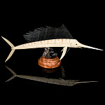 Скульптура из кости "Рыба парусник"