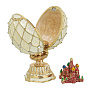 Пасхальное яйцо "Решетка с собором". Традиции Фаберже, фотография 3. Интернет-магазин ЛАВКА ПОДАРКОВ