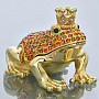 Шкатулка (традиции Фаберже) "Лягушка с короной", фотография 2. Интернет-магазин ЛАВКА ПОДАРКОВ