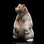 Скульптура из кости "Медведь сидящий", фотография 2. Интернет-магазин ЛАВКА ПОДАРКОВ
