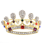 -6501 Традиции ФАБЕРЖЕ  Брошь "КОРОНА ВЕНЕЦИЯ"