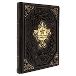 0074214 Книга "ВЕЛИКИЕ АДМИРАЛЫ" кож. переплет ручной работы