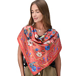 0072286 84*84см ПлатокППс ПАЛИТРА 11024-5 красн.шелк 100% 