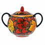 Сахарница "Ягоды". Хохлома, фотография 2. Интернет-магазин ЛАВКА ПОДАРКОВ
