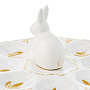 Тарелка-пасхальница с ручной росписью "Кролик" на 8 яиц, фотография 6. Интернет-магазин ЛАВКА ПОДАРКОВ