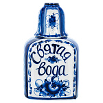 202568 Гжель Штоф СВЯТАЯ ВОДА, в коб,11*18, 0,8л