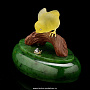 Эксклюзивная скульптура из камня "Цыпленок и улитка", фотография 3. Интернет-магазин ЛАВКА ПОДАРКОВ
