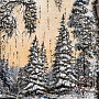 Картина на бересте "Зимняя симфония" 28х47 см, фотография 3. Интернет-магазин ЛАВКА ПОДАРКОВ
